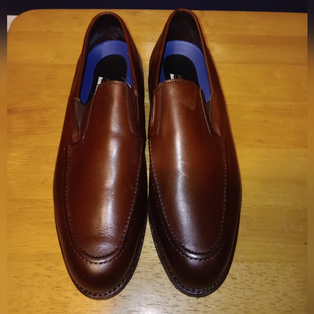 Allen Edmonds Brown Leather Slip-On Loafers Size 9